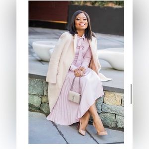 H&M Bloggers Favorite Pink Midi Dress Size 2